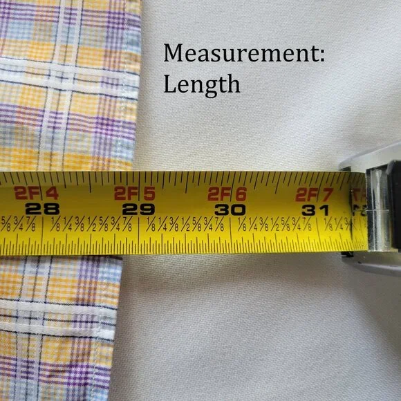 CLEARANCE - Men's Bugatchi Julian Shaped Fit Plaid Linen Shirt (Size: S/M) - Picture 11 of 12